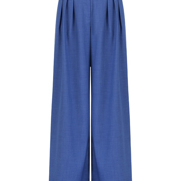 Shona Joy Blue Pant luxury Clothing from Coveti Marketplace