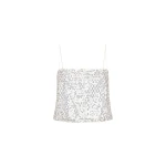 Shona Joy Silver Top luxury Clothing from Coveti Marketplace