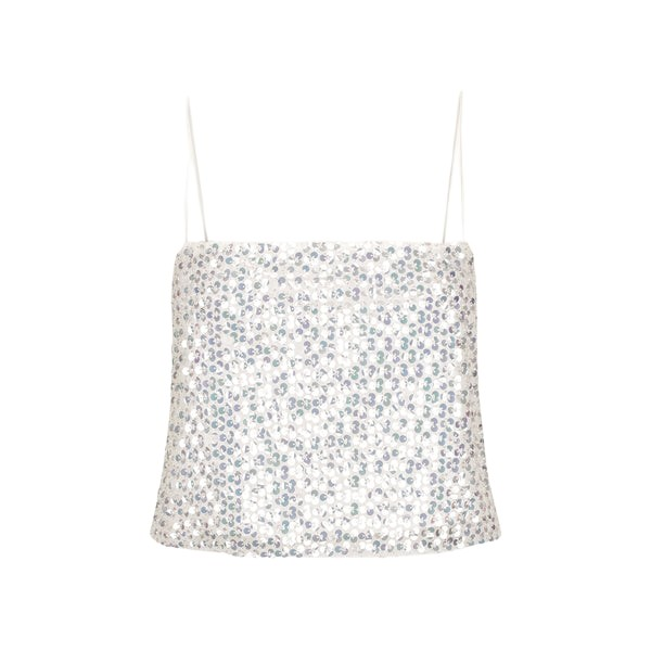 Shona Joy Silver Top luxury Clothing from Coveti Marketplace