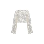 Shona Joy Silver Top luxury Clothing from Coveti Marketplace