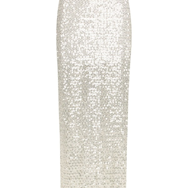 Shona Joy Silver Skirt luxury Clothing from Coveti Marketplace