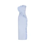 Shona Joy Blue Dress luxury Clothing from Coveti Marketplace