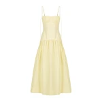Shona Joy Yellow Dress luxury Clothing from Coveti Marketplace