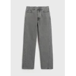 Toteme Twisted seam denim full length mid grey