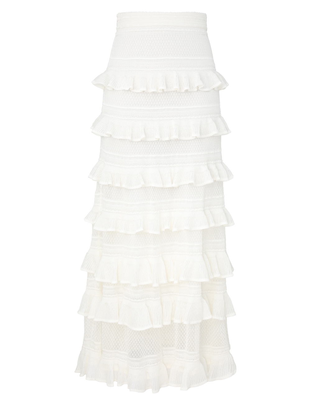 Zimmermann Illuminate Lace Frill Skirt