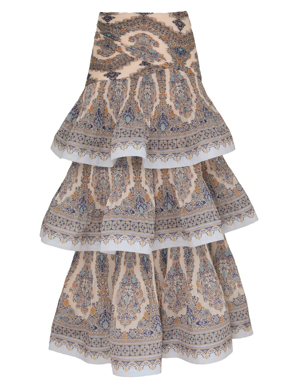Zimmermann Tiered Pleated Skirt