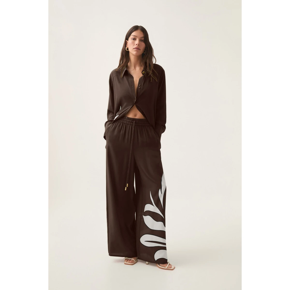 Planetary Silk Drawcord Pant