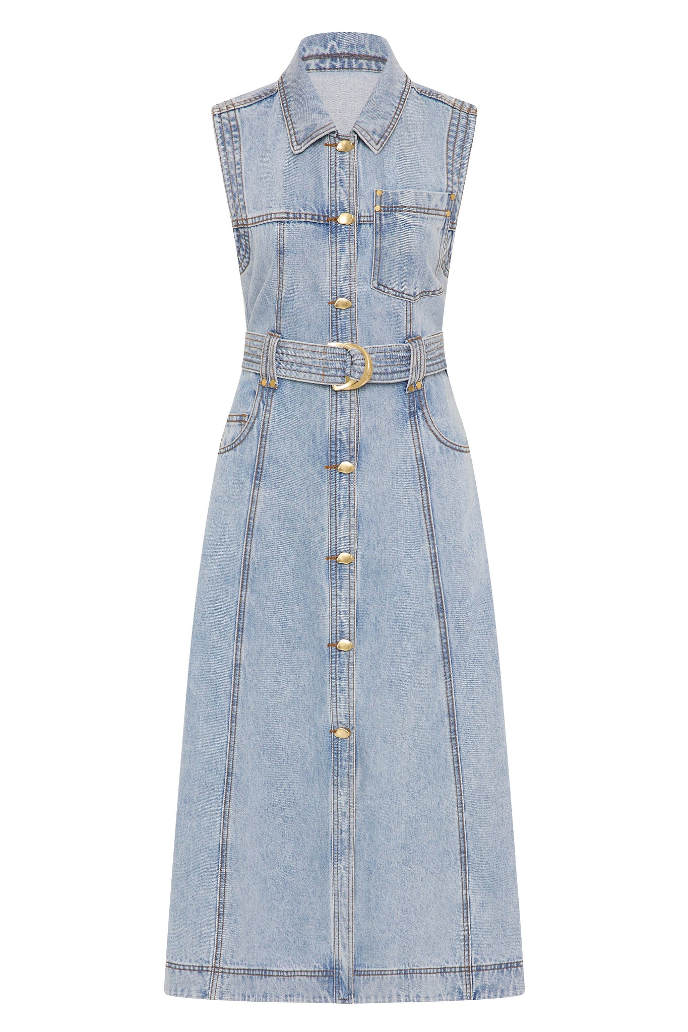 Maria Lucia Hohan Rawnie Denim Midi Dress | Contemporary Ready to