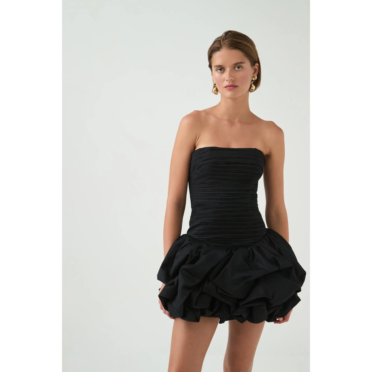 Violette Bubble Hem Mini Dress
