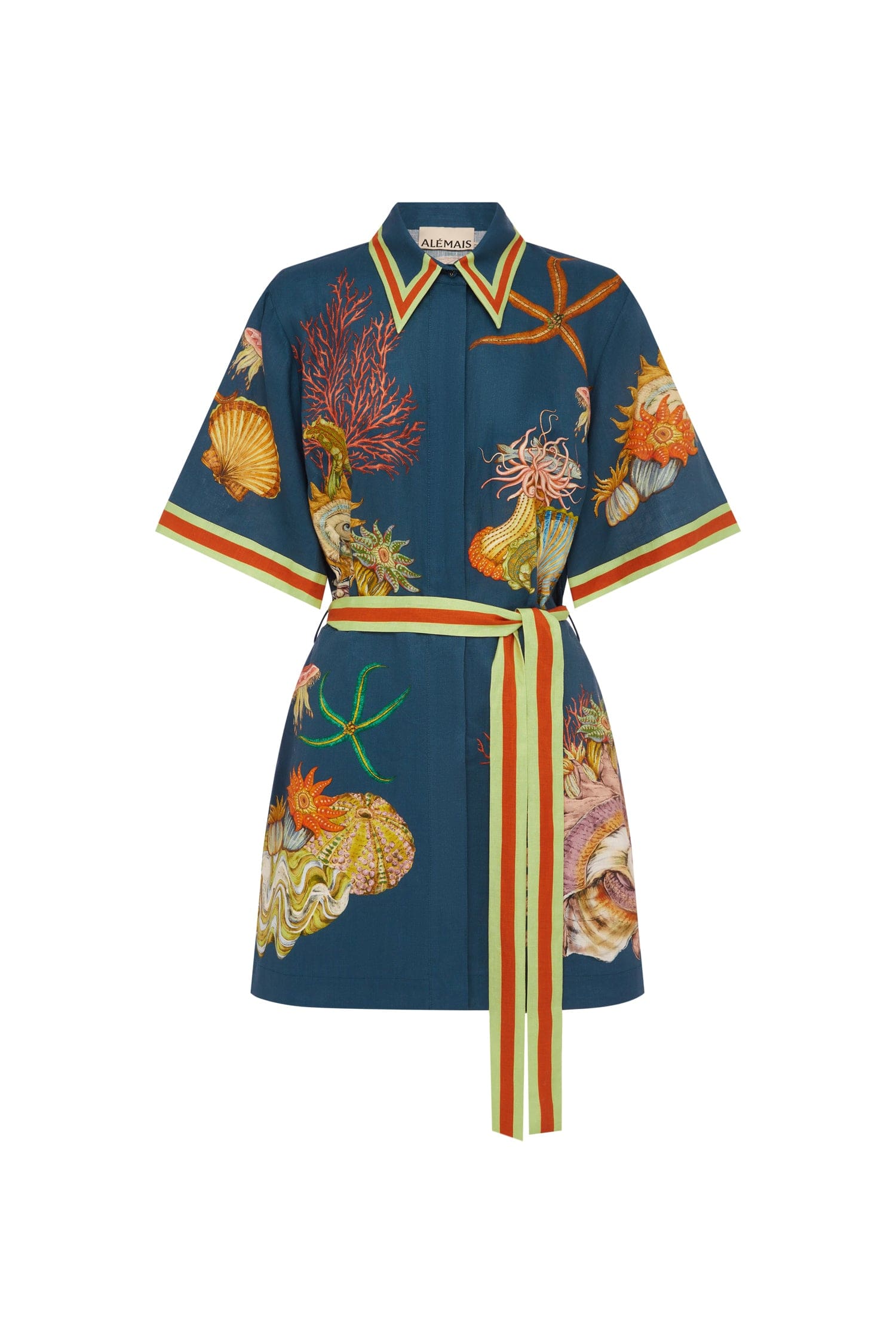 Alemais Dorian Linen Mini Dress