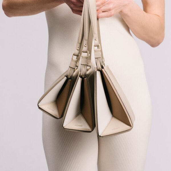 Medium Triangle Pouch - Patent Black