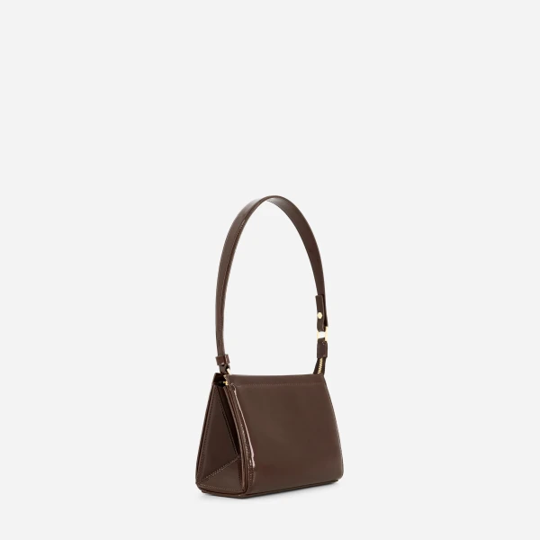 Small Triangle Pouch - Patent Brown