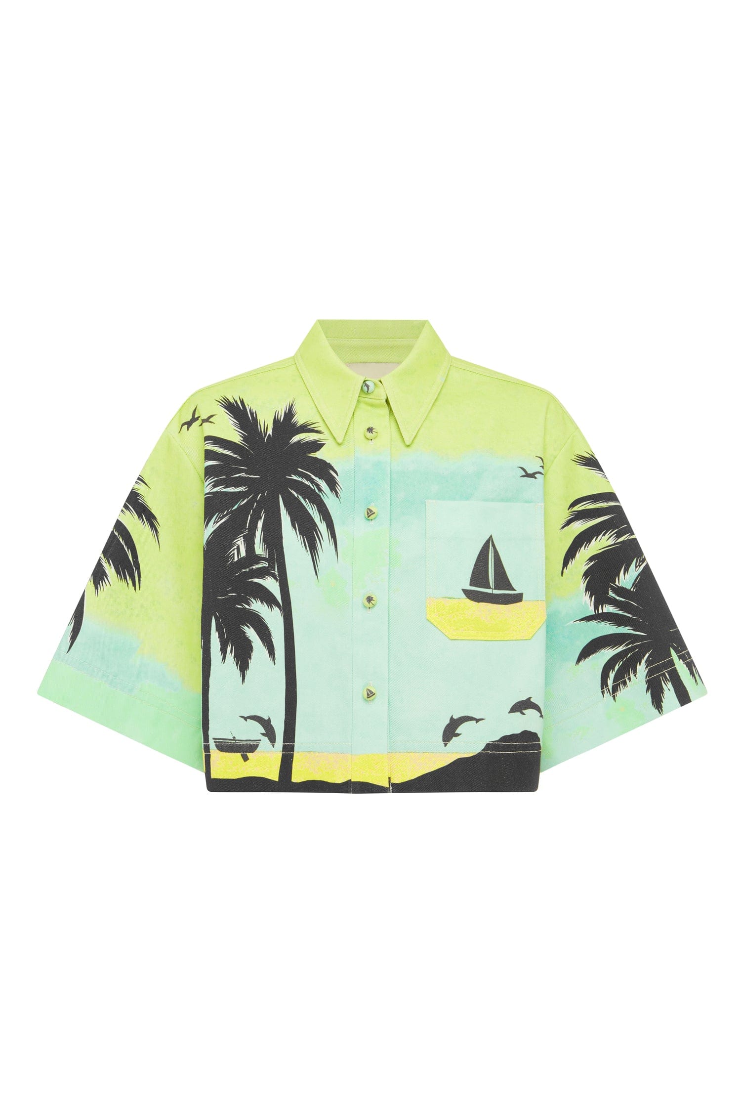 Sail Away Cropped Shirt