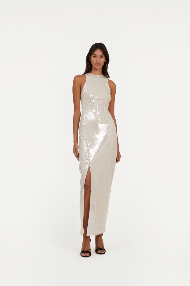 Rotate Beige Dresses Contemporary Ready to Wear Coveti