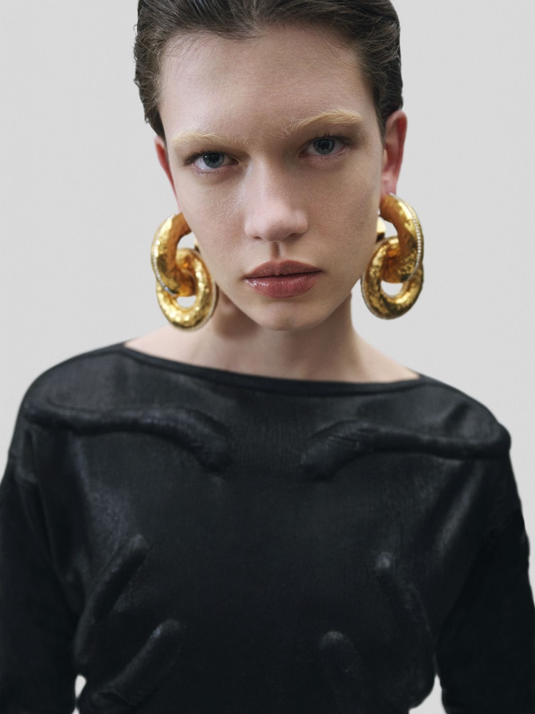 Boucles D'Oreilles Large Funky Face - Inspirées Haute Couture Schiaparelli/Nina Ricci - Neuf Sans Emballage