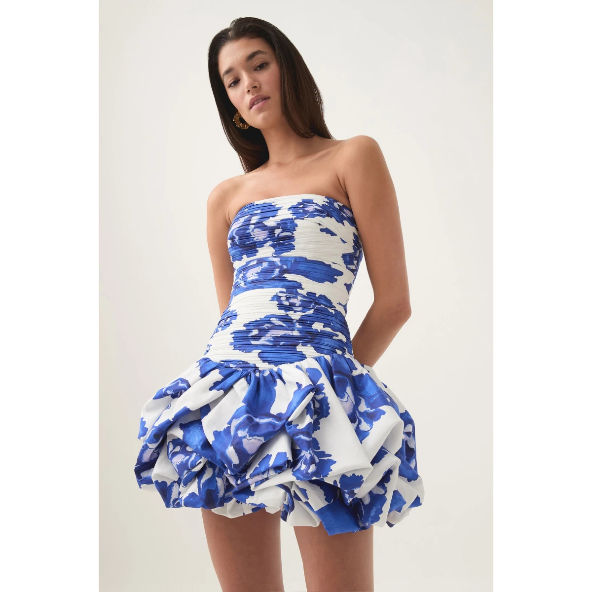 Violette Bubble Hem Mini Dress