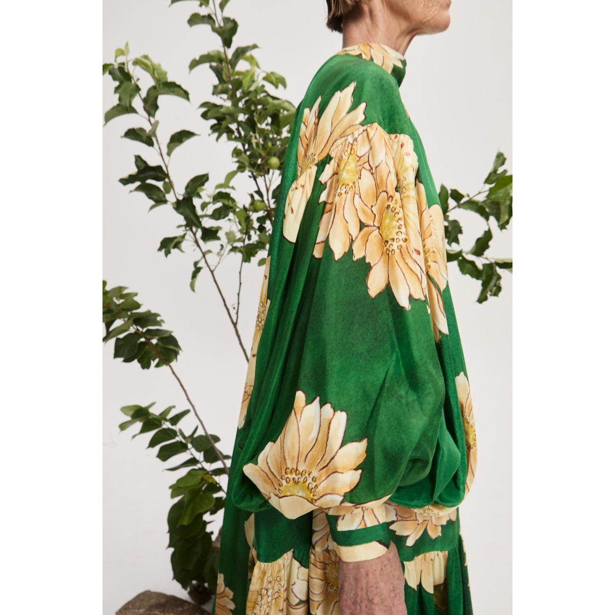 Alemais Sage Silk Gown