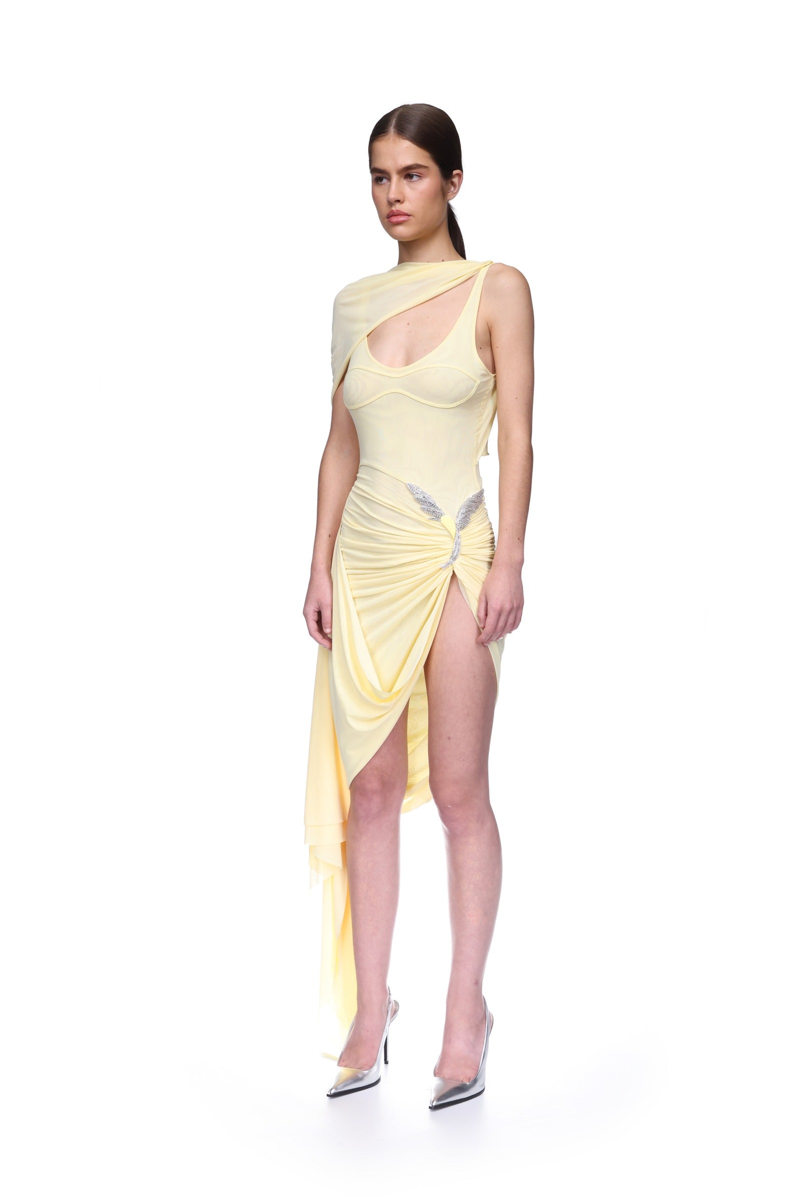 オールインワン・サロペット David Koma Rectangle Crystal Embroidery Detail Midi Dress RECTANGLE CRYSTAL EMBROIDERY DETAIL MIDI DRESS – David Koma