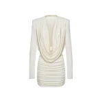Magda-Butrym-Long-sleeve-draped-mini-dress-in-cream-scaled44108_nobg