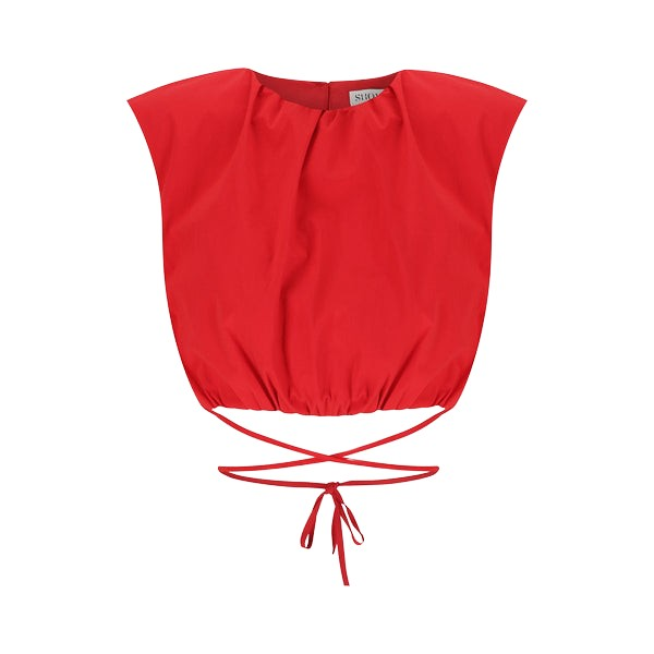 Shona Joy Red Tops luxury Clothing from Coveti Marketplace