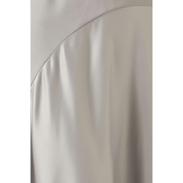 Solace London Gray The Cece Maxi Dress in Pewter