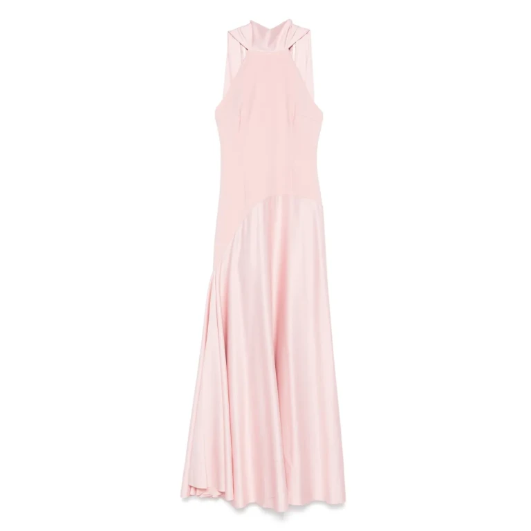 Solace London Pink The Cece Maxi Dress in Putty Pink