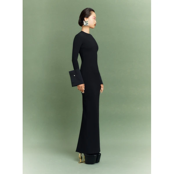 Solace London The Chloe Maxi Dress in Black