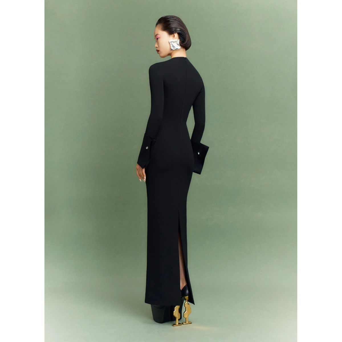 Solace London The Chloe Maxi Dress in Black