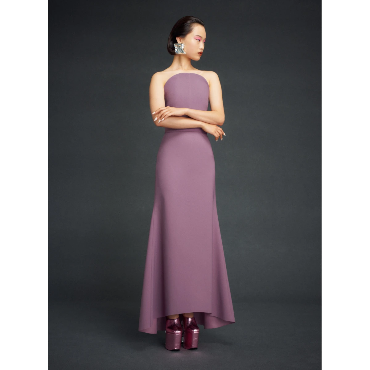 Solace London Purple The Ember Maxi Dress in Acai