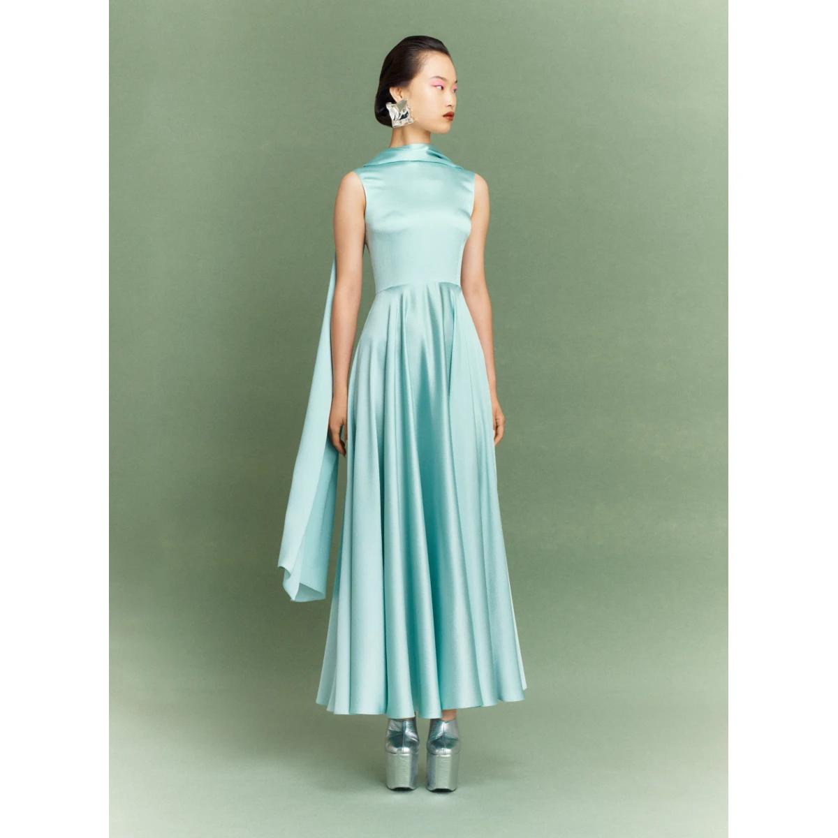 Solace London The Emelia Maxi Dress in Opal