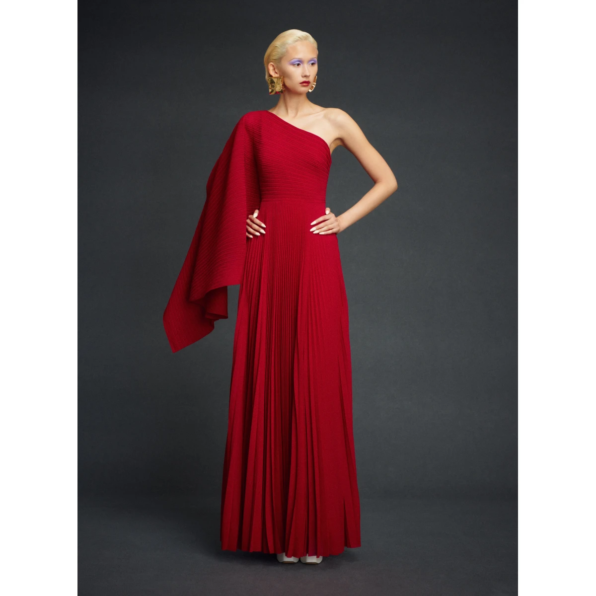 Solace London Red The Maci Maxi Dress in Ruby