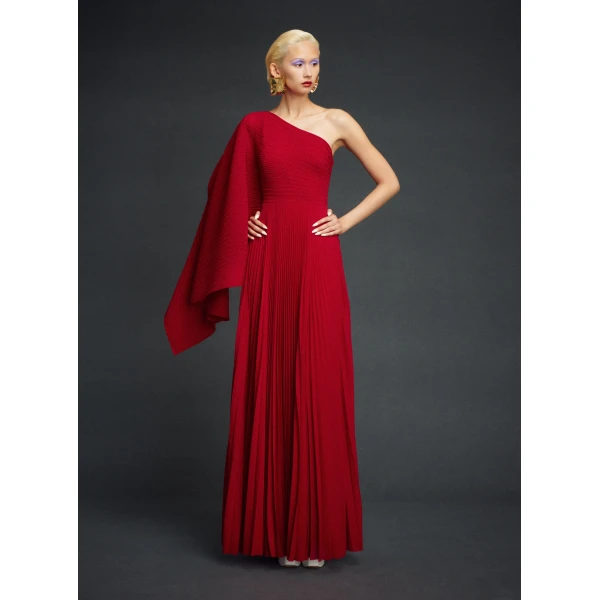 Solace London Red The Maci Maxi Dress in Ruby