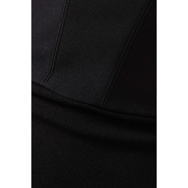 Solace London Black The Malla Maxi Dress in Black