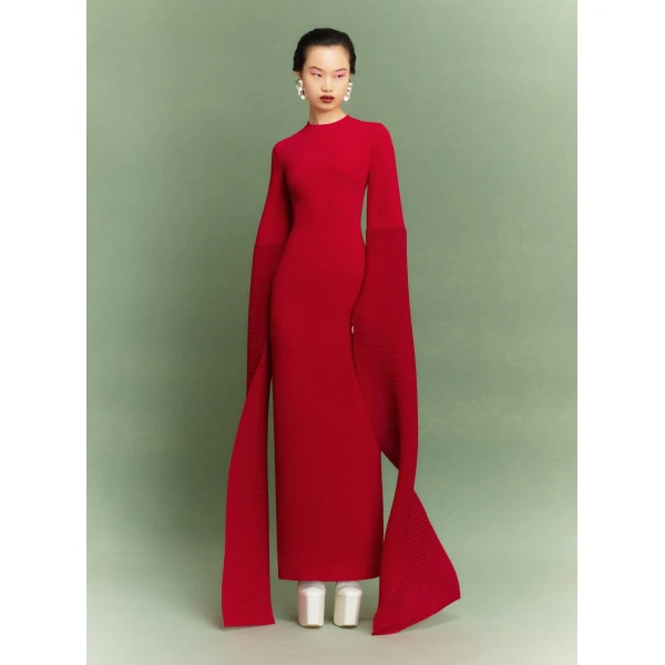 Solace London Red The Naomi Maxi Dress in Ruby