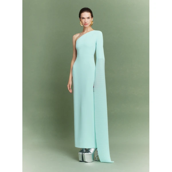 Solace London Blue The Sylvia Maxi Dress in Opal