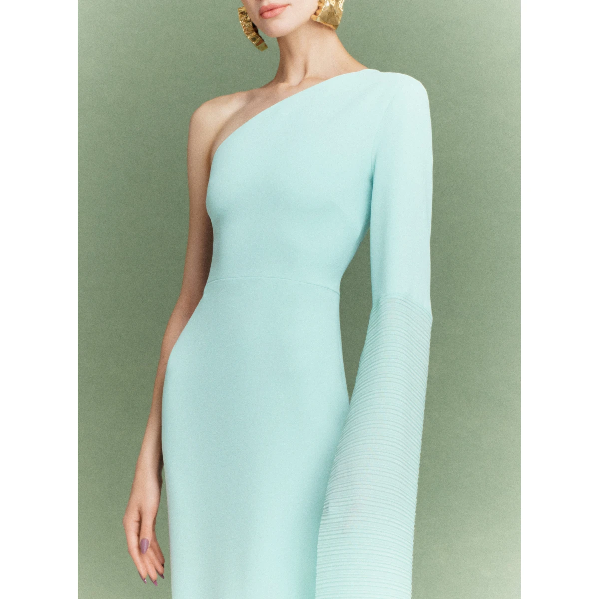Solace London Blue The Sylvia Maxi Dress in Opal