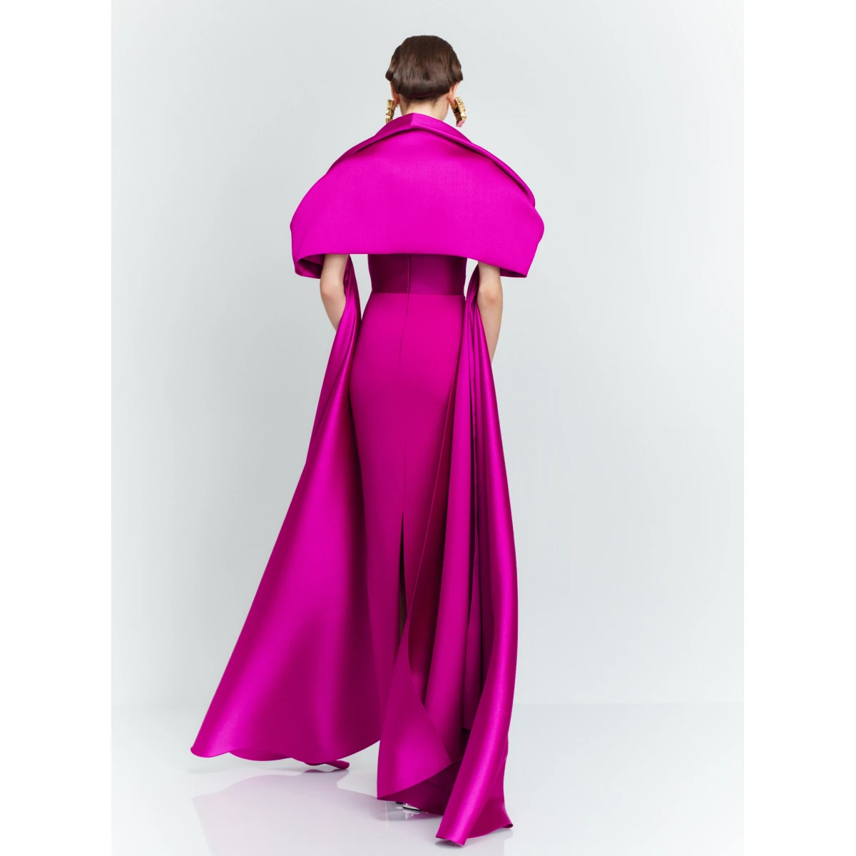 Solace London Pink The Vera Maxi Dress in Fuchsia