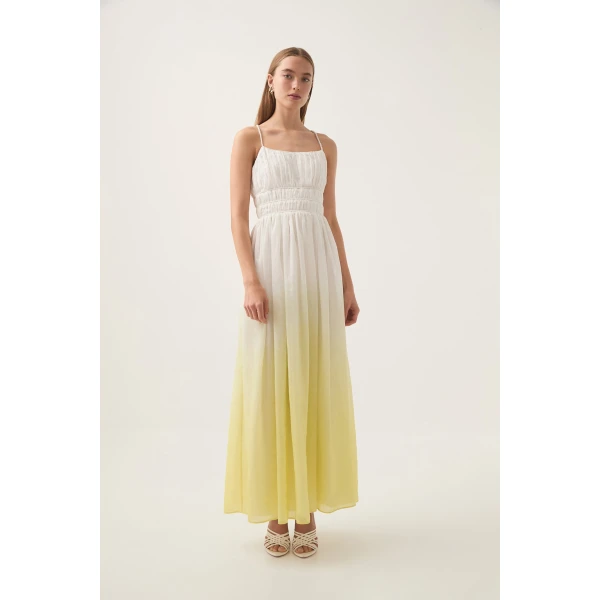 Acapella Ruched Midi Dress