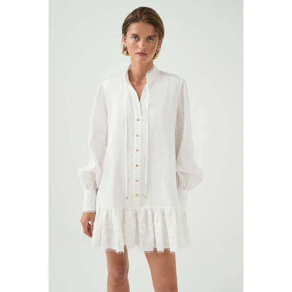 Cloud Embroidered Dress