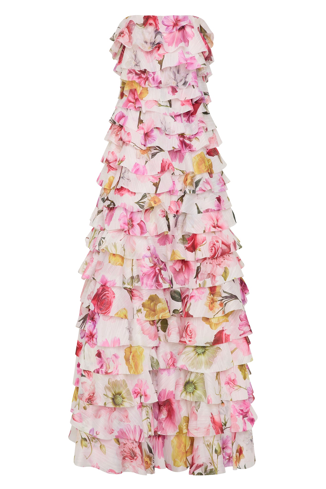 Aje Fleur Pleated Gown