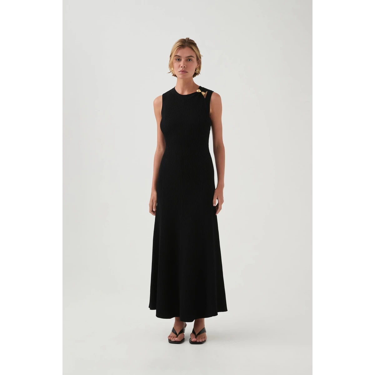 Focal Knit Midi Dress