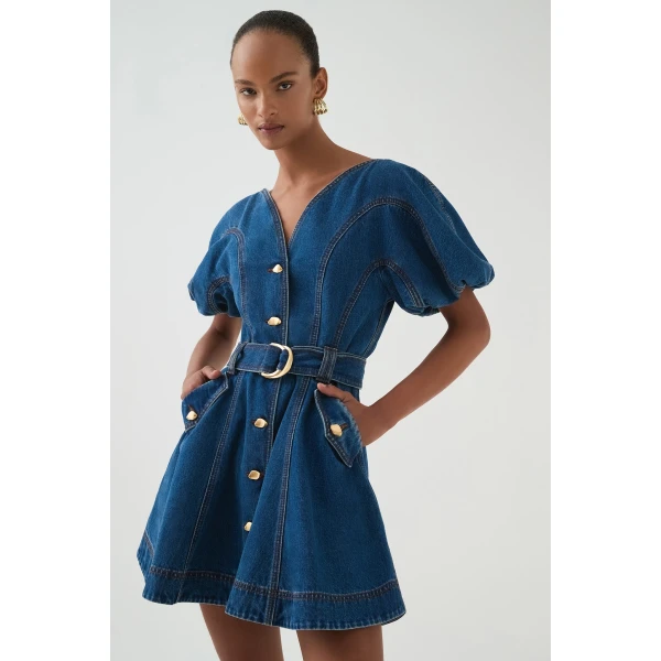Harper Denim Mini Dress