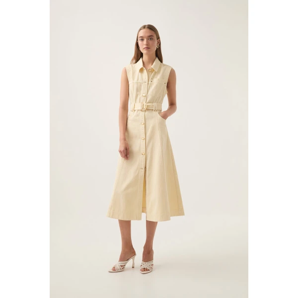 Ray Denim Midi Dress