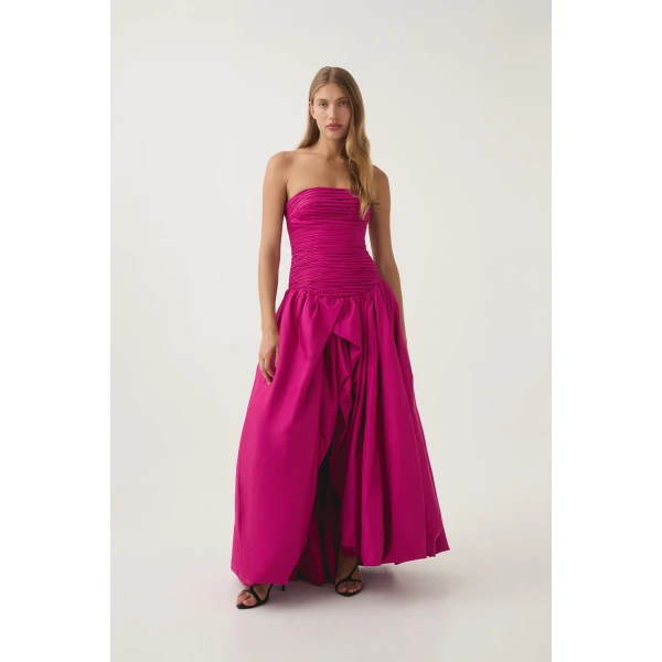 Violette Bubble Hem Maxi Dress