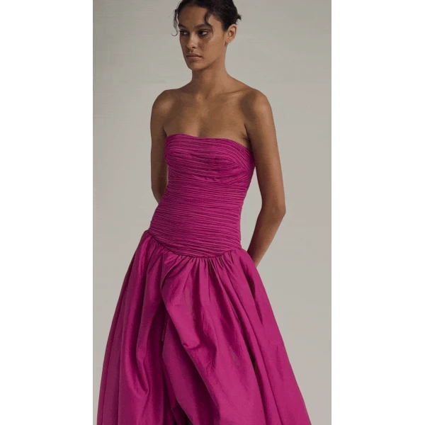 Aje Violette Bubble Hem Maxi Dress, view 9