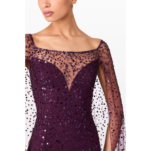 Jenny Packham  Purple gown