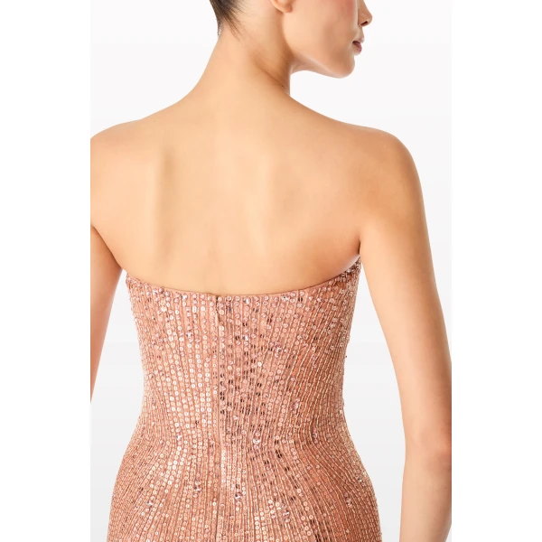 Jenny Packham  Rose Gold gown