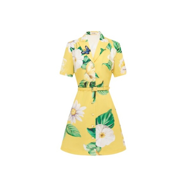 Leo Lin Brigitte Mini Dress – Joie Print in Sunshine