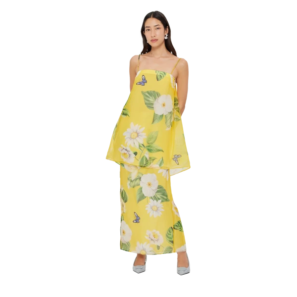 Leo Lin Jing Maxi Skirt – Joie Print in Sunshine, view 6