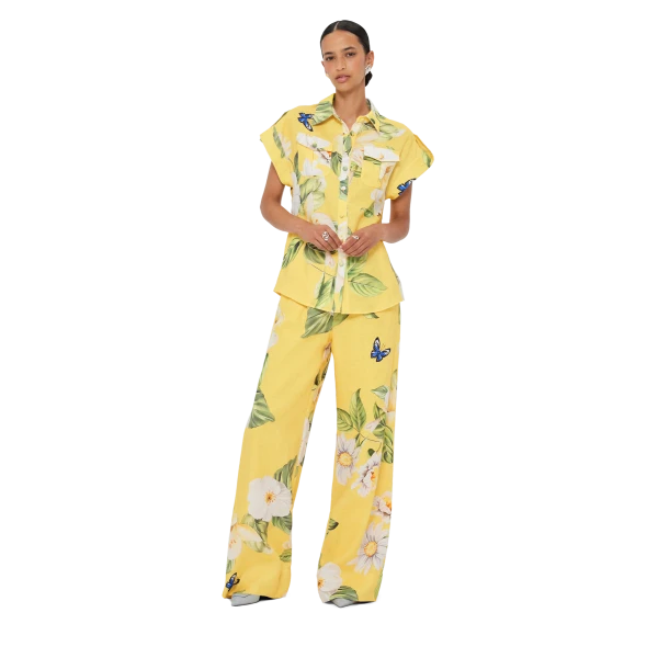 Leo Lin Luisa Pants – Joie Print in Sunshine, view 6